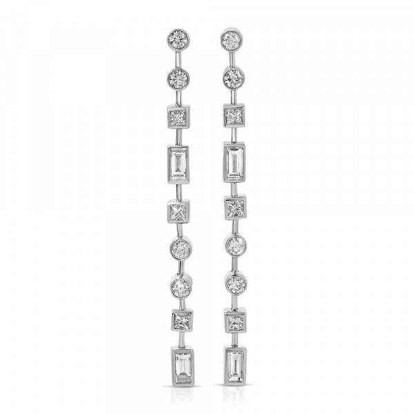 Chris Correia - Platinum 'Wings' Diamond Stud Earrings | Platinum Jewelry
